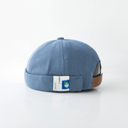 Women's simple melon cap with letter patch, view 6 - MRSLM