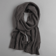 solid imitation cashmere scarf, view 10 - MRSLM