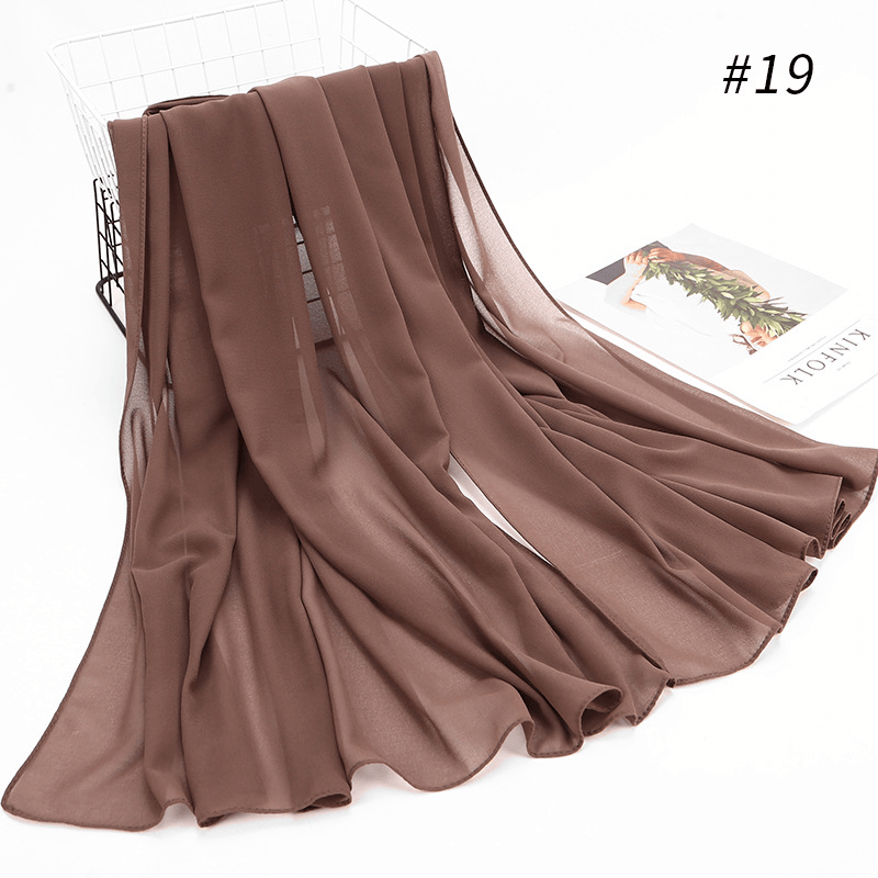 women's chiffon hijab headscarf, view 24 - MRSLM