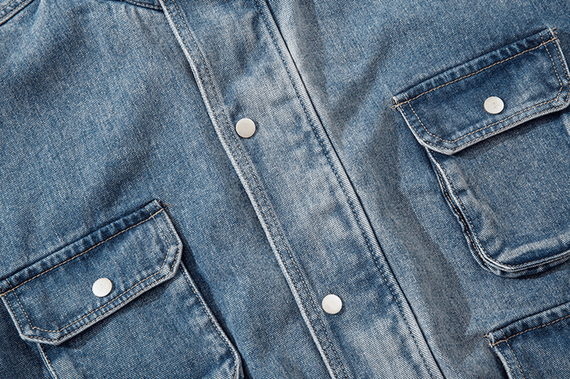 oversized hooded denim jacket, view 2 - MRSLM