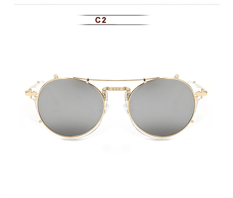 Women's round mirror sunglasses, view 13 - MRSLM