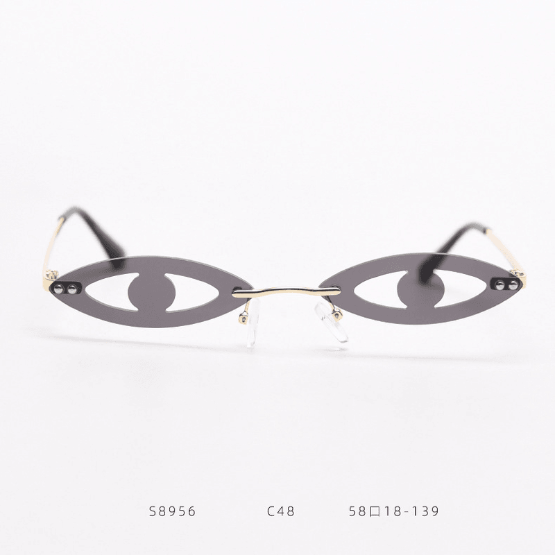 funny eye shape party sunglasses, view 5 - MRSLM