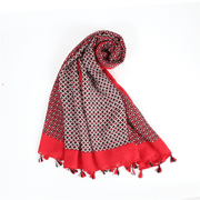 cotton linen flower scarf, view 9 - MRSLM