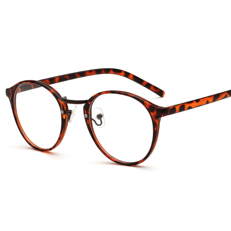 retro round oval glasses frame, view 4 - MRSLM