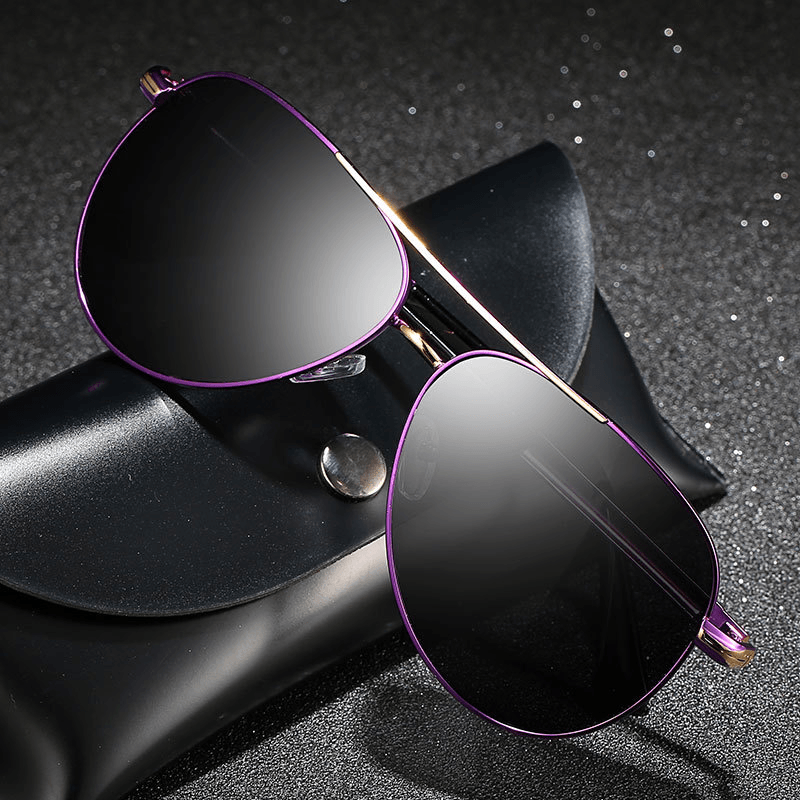 Women's colorful metal frame sunglasses, view 5 - MRSLM