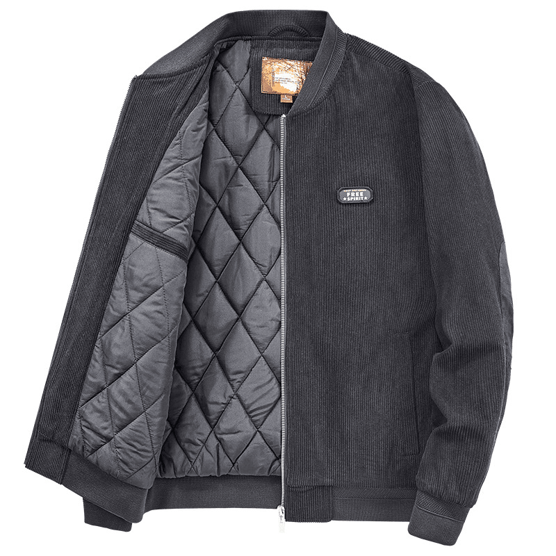 men's corduroy zip jacket, view 5 - MRSLM