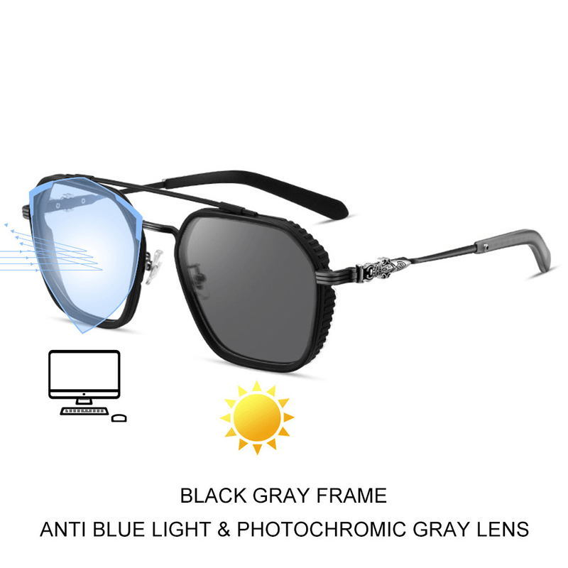 retro double beam glasses frame, view 7 - MRSLM