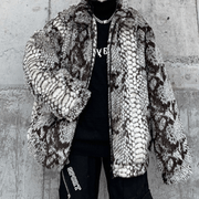plus velvet thick floral coat - MRSLM