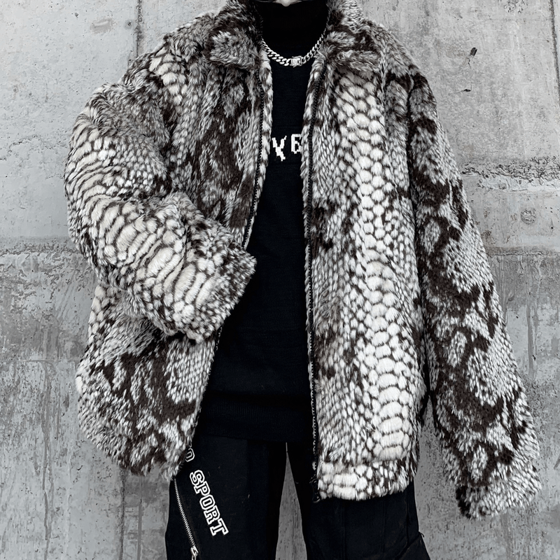 plus velvet thick floral coat - MRSLM