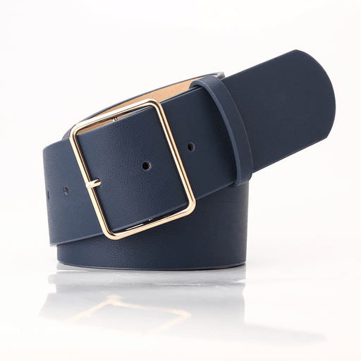 Women's wide belt with square pin buckle, view 7 - MRSLM