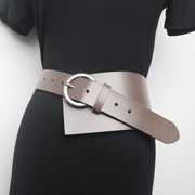 women's wide leather waistband, view 3 - MRSLM