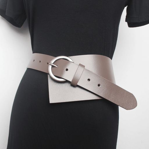 women's wide leather waistband, view 3 - MRSLM