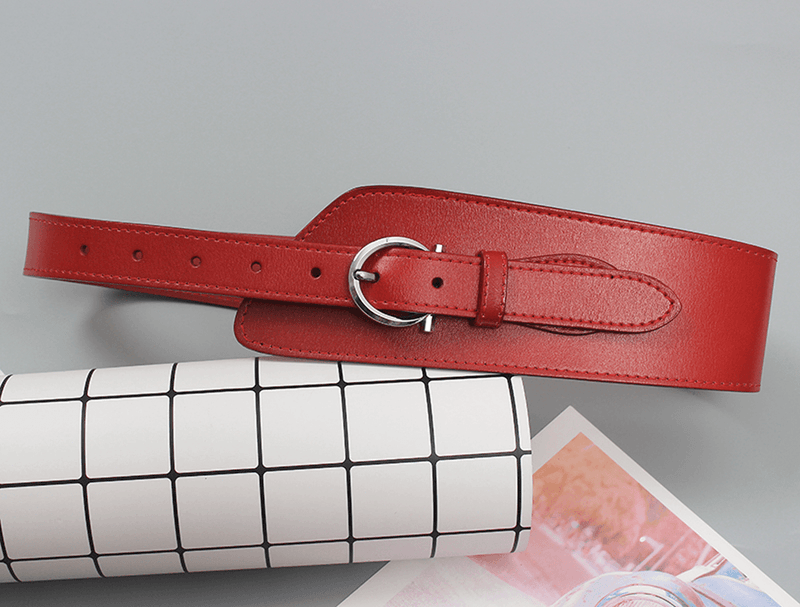 Women's retro cowhide waist belt, view 8 - MRSLM