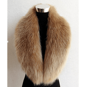 faux fox fur collar scarf, view 6 - MRSLM