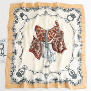 women's artificial silk square scarf, view 2 - MRSLM