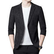men's slim casual suit top, view 3 - MRSLM