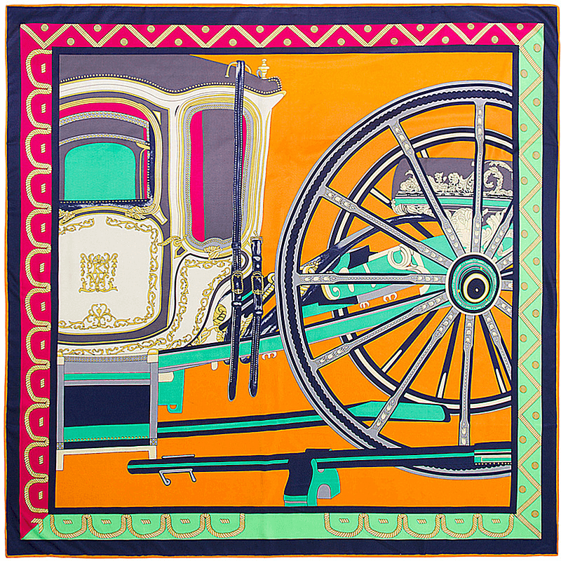 large square faux silk scarf, view 16 - MRSLM