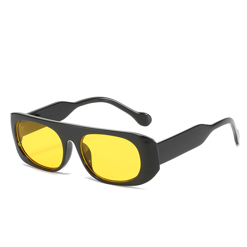 retro transparent frame women's sunglasses - MRSLM