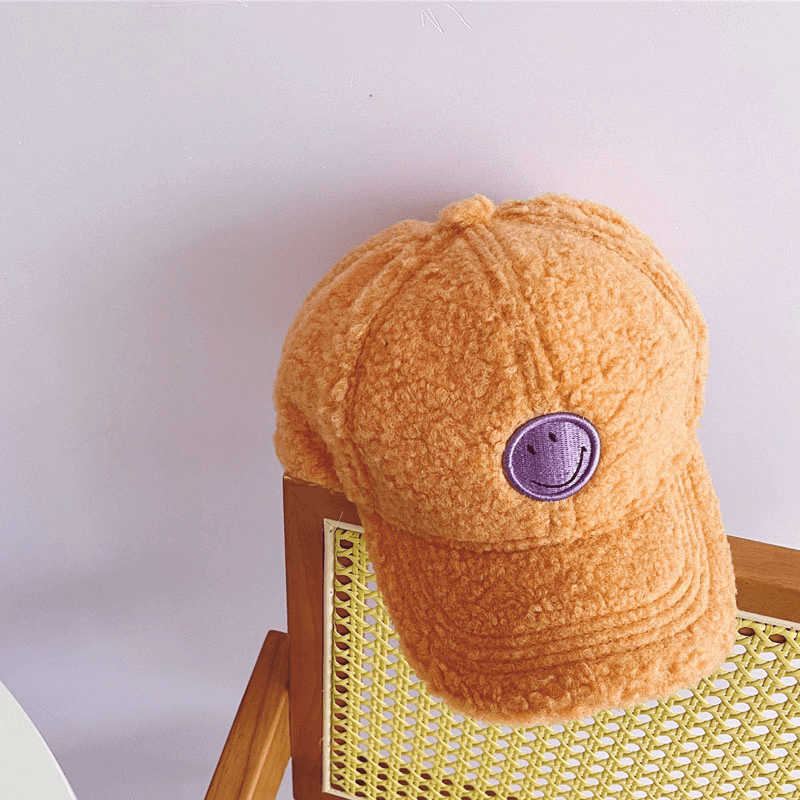 Children's lamb wool baseball hat, view 7 - MRSLM