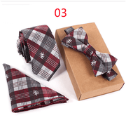 checked business bow tie, view 3 - MRSLM
