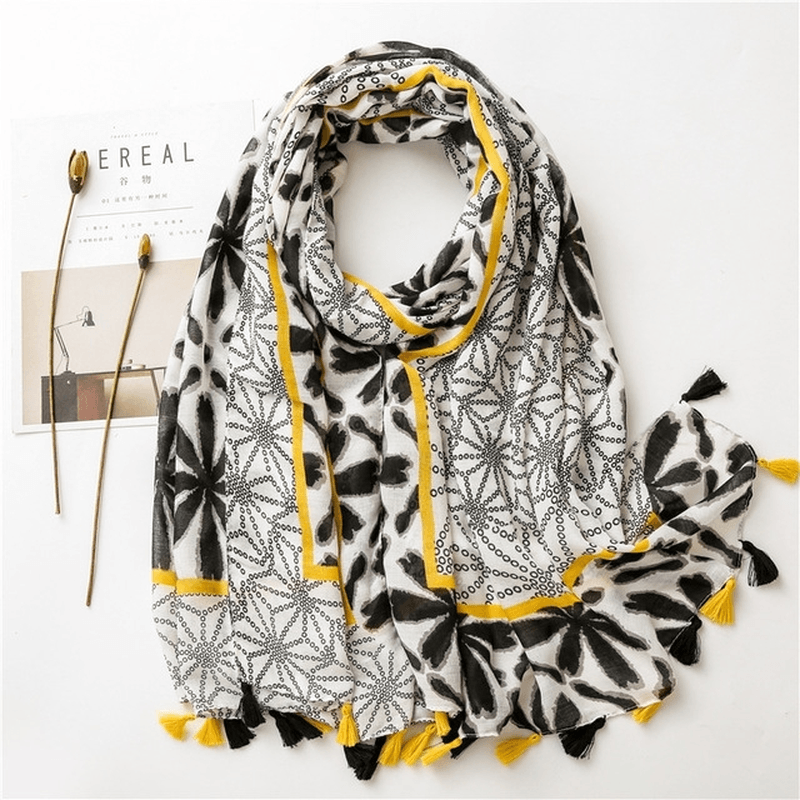 women's large rayon triangle scarf, view 6 - MRSLM