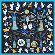 palm jungle small square scarf - MRSLM