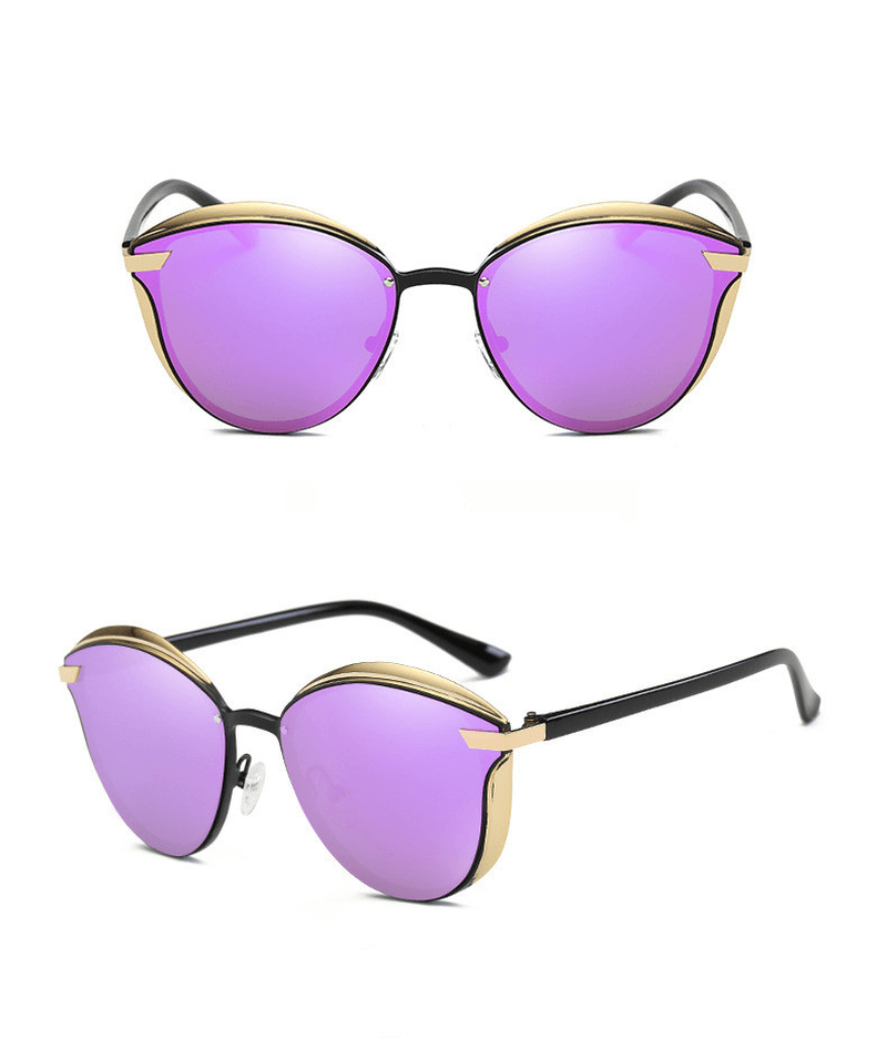 retro round polarized sunglasses, view 4 - MRSLM
