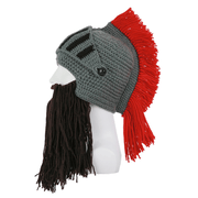 wool knight hat with mustache, view 6 - MRSLM