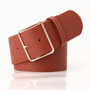 Women's wide belt with square pin buckle, view 5 - MRSLM