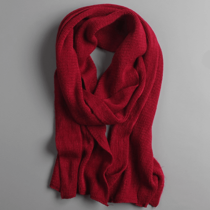 Fashionable Ladies Pure Color Warm Cashmere Scarf - MRSLM