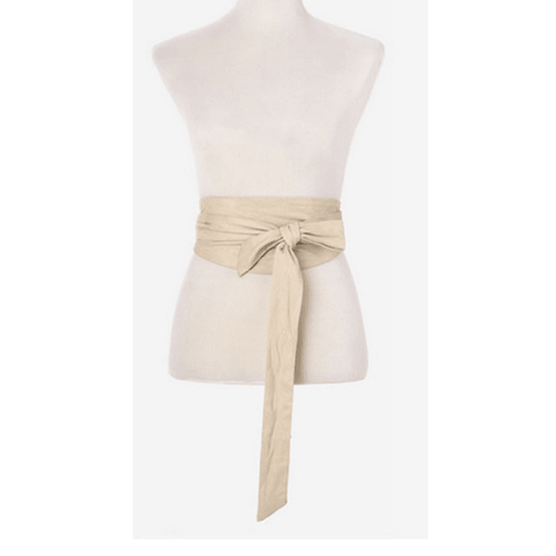 ladies wide vintage cloth belt, view 11 - MRSLM