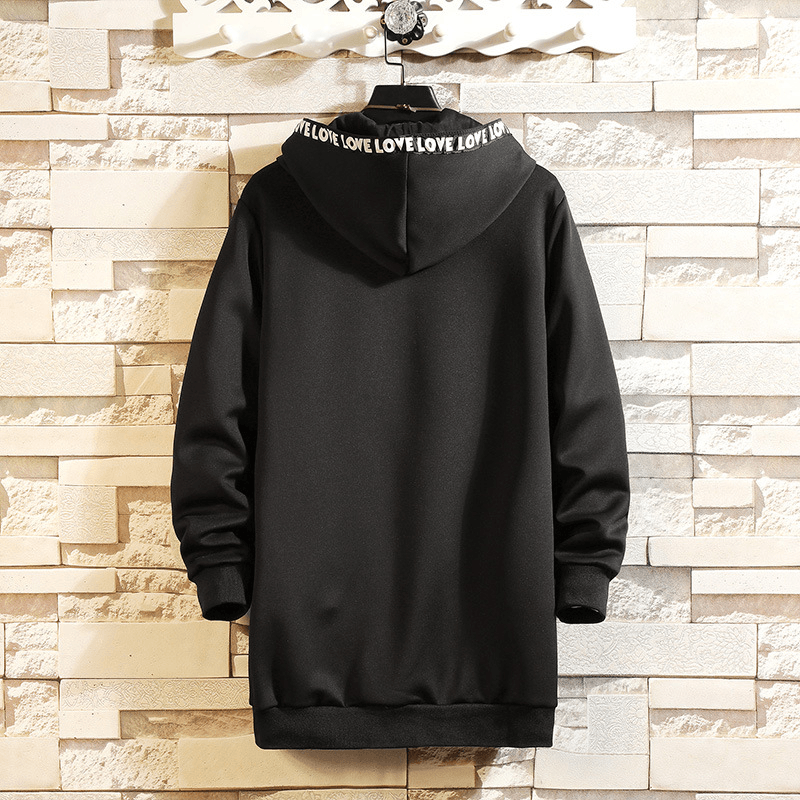 Men's hooded mid-length coat, view 3 - MRSLM