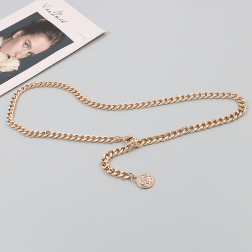 simple metal waist chain, view 5 - MRSLM