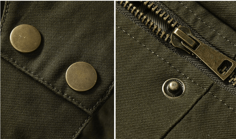 men's military-style mid-length jacket, view 6 - MRSLM