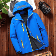 men's loose cotton-padded hooded jacket, view 4 - MRSLM