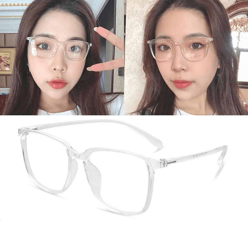 square tr90 anti-blue light glasses, view 3 - MRSLM
