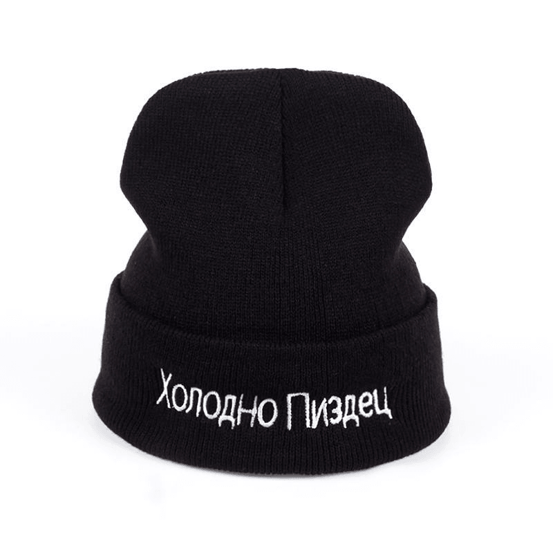 men and women embroidered knitted hat, view 2 - MRSLM