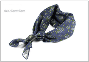 retro cotton square scarf, view 4 - MRSLM