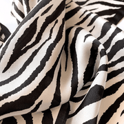 women's striped silk small square scarf, view 4 - MRSLM