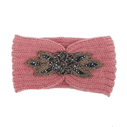 knit hair band with hexagonal diamond, view 6 - MRSLM