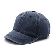 Short brim washed cotton baseball cap, view 5 - MRSLM