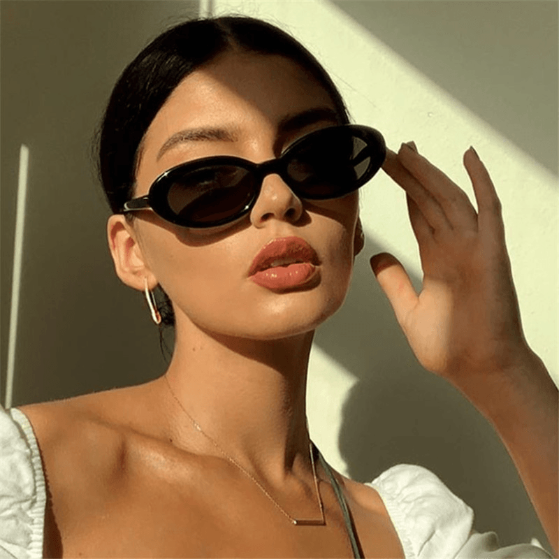 retro oval sunglasses for women - MRSLM