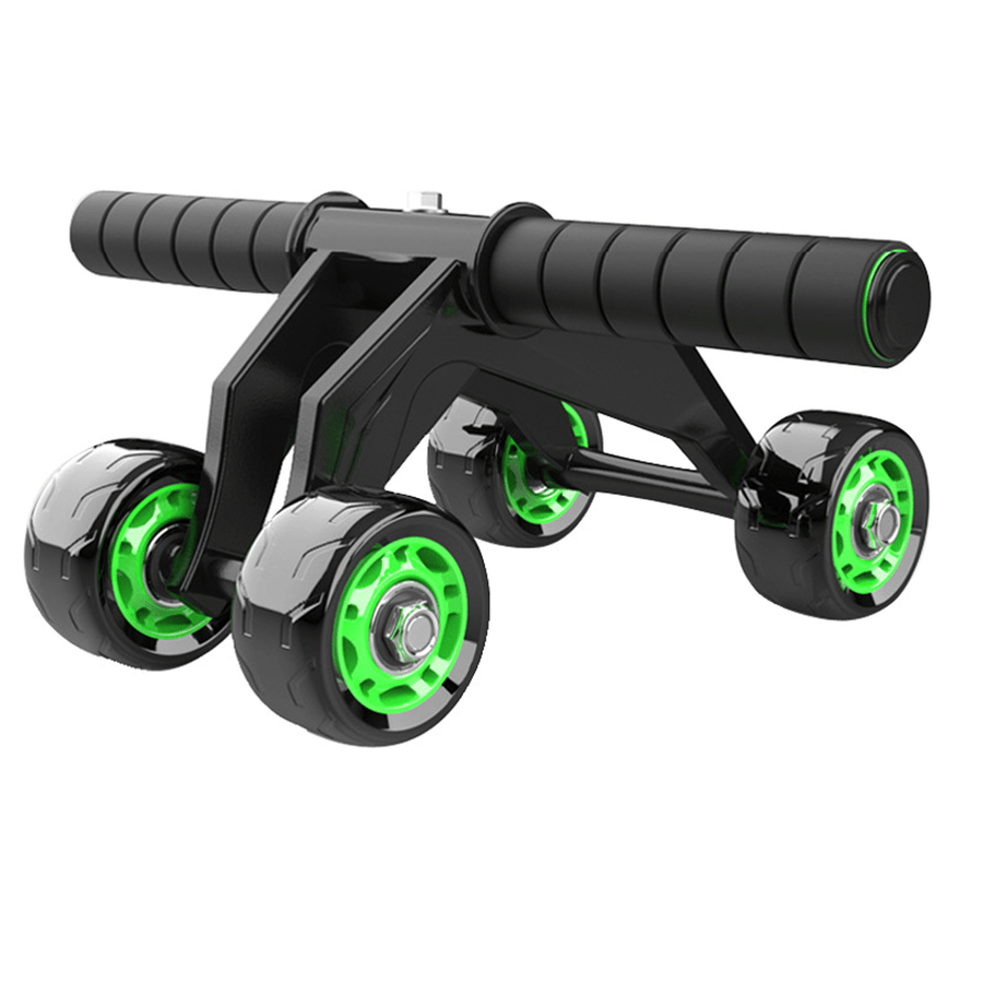 KALOAD 4 Wheel ABS Roller Wheel Sports Fitness Gym Exercise Stretch Wasit Abdominal Wheel Rooler - MRSLM
