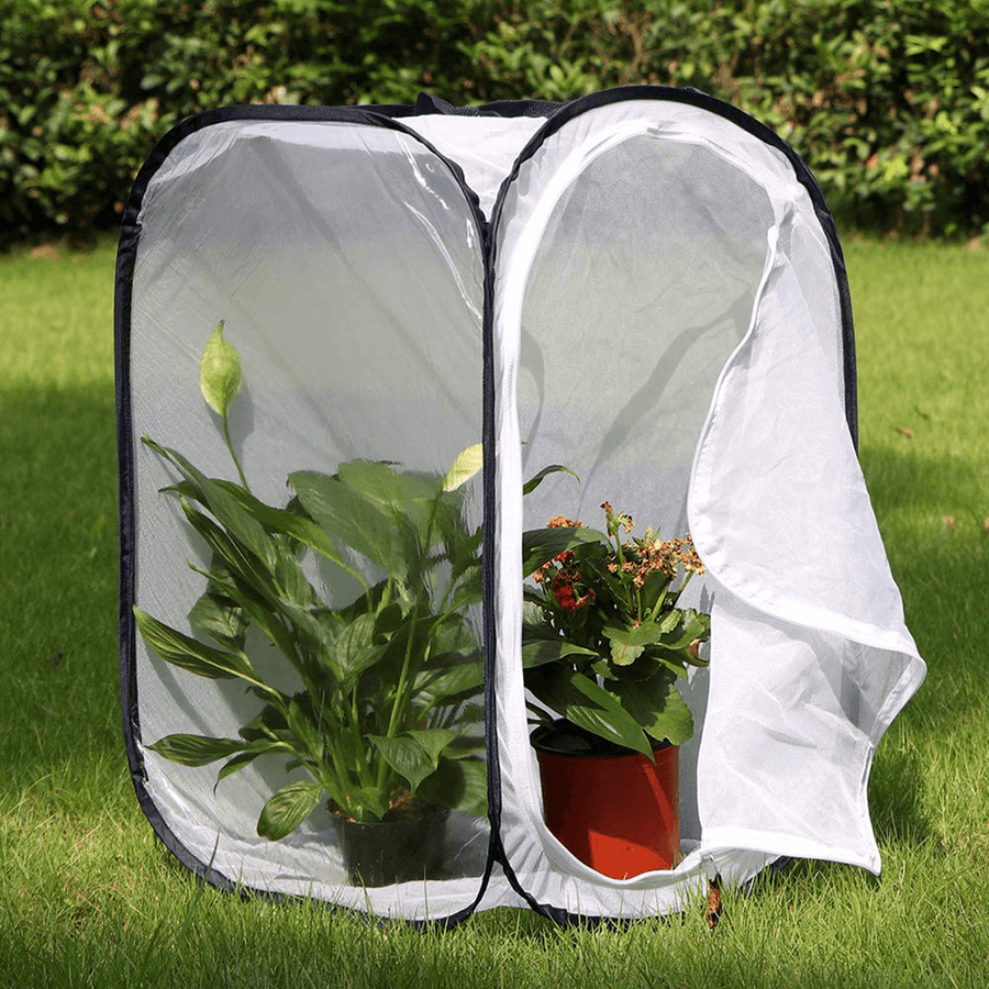 40X40X60Cm Collapsible Backyard Butterfly Cage Grow Tent Terrarium Fine Wire Mesh for Greenhouse Growing Shed - MRSLM