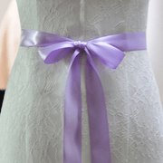 rhinestone bridal belt with bow, view 4 - MRSLM