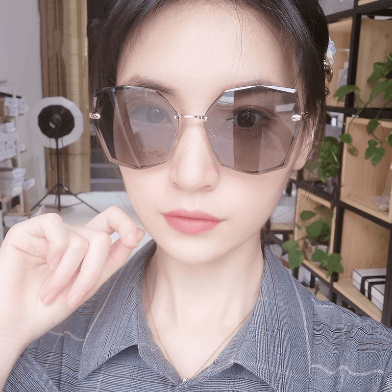 polygonal ocean lens sunglasses, view 7 - MRSLM