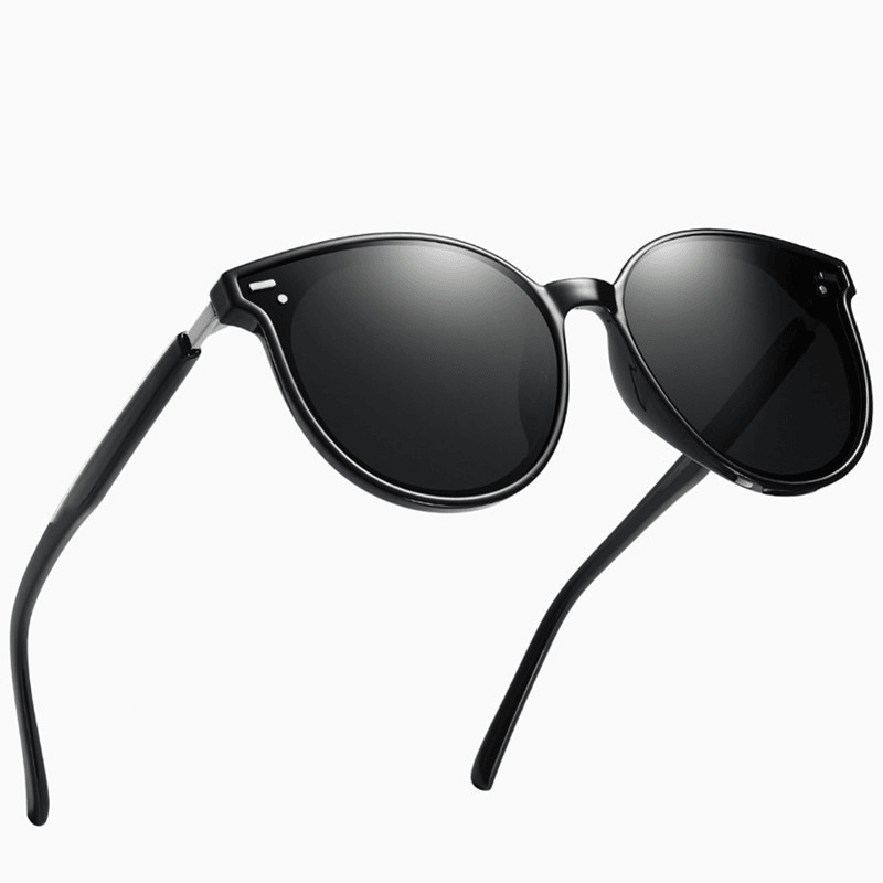 fashion round frame polarized sunglasses, view 6 - MRSLM