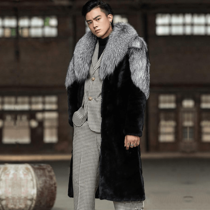 Men's Faux Fur Jacket Thermal Top