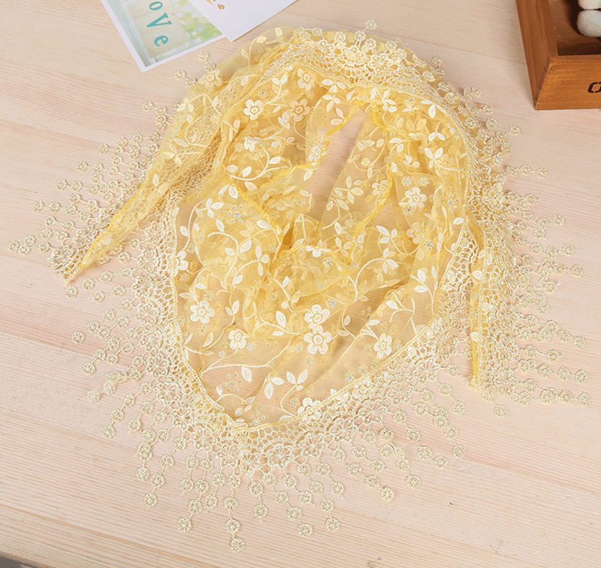 Women's New Creative Lace Fringed Scarf