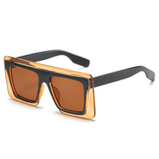 big square frame two-color sunglasses, view 4 - MRSLM